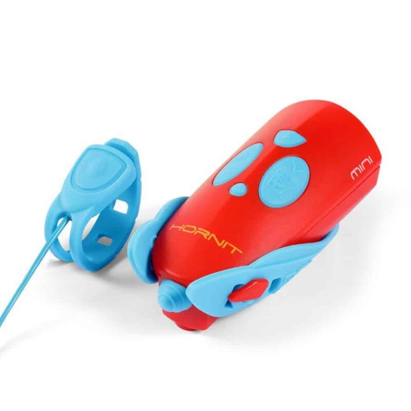 Hornit MINI Kids Bike Horn & Light - Red