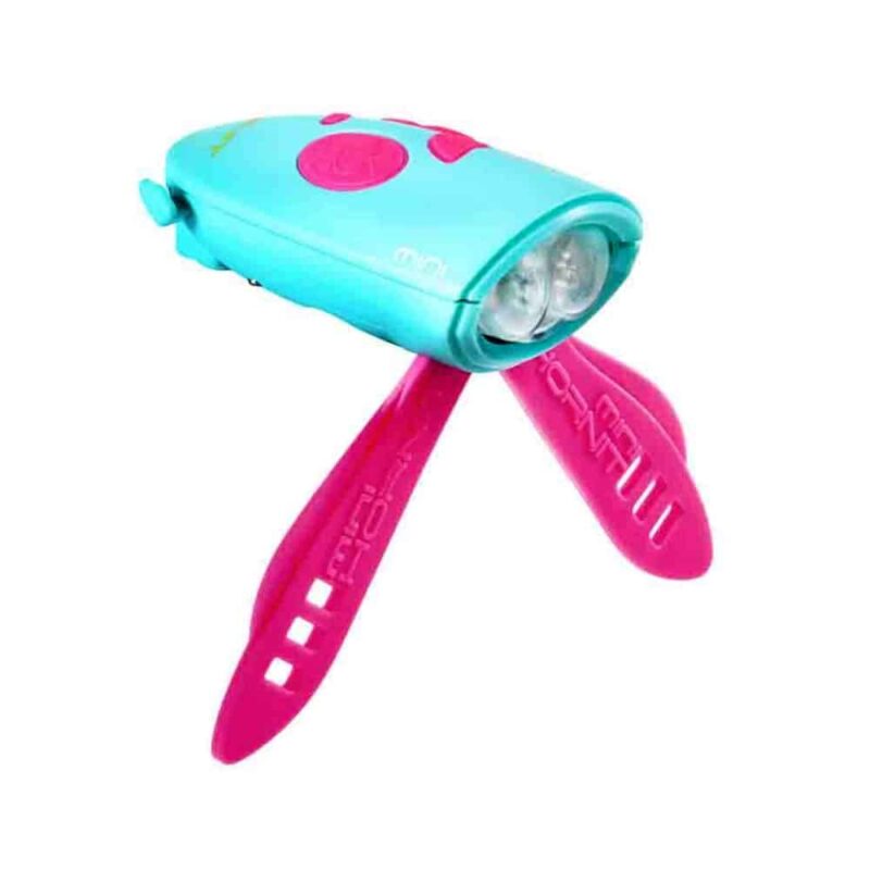 Hornit Mini Kids Bike Horn & Light - Pink & Turquoise
