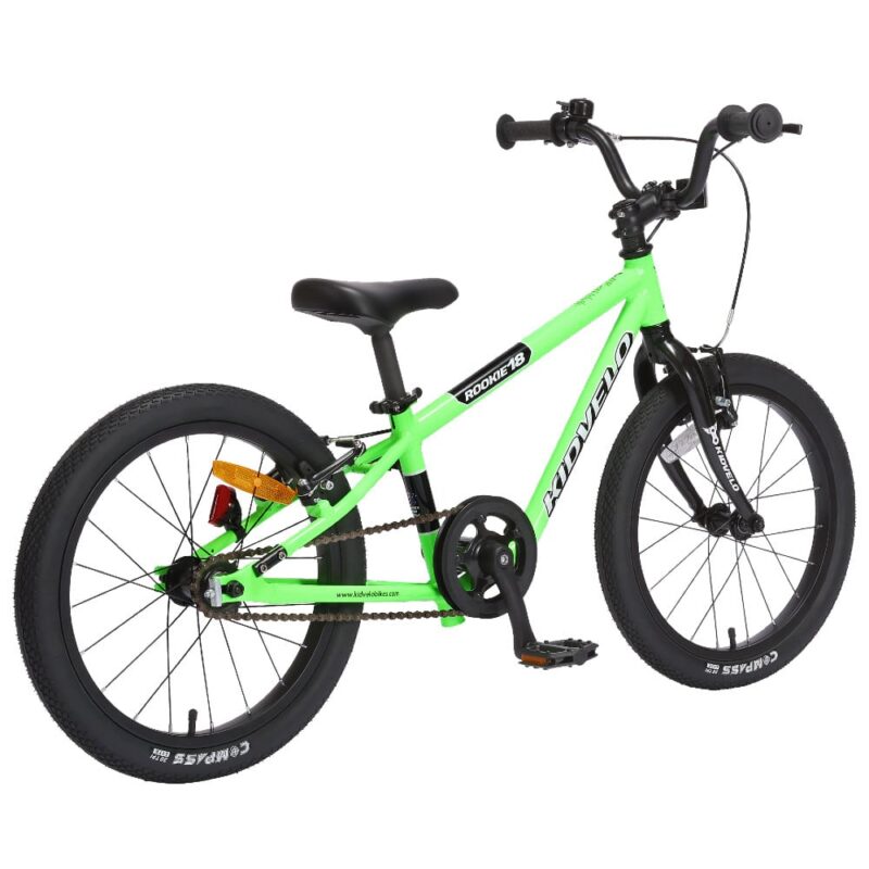 Kidvelo Rookie 18 Balance Bike with Pedals - Neon Green