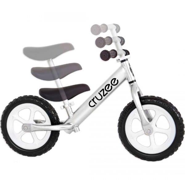 Cruzee 12(inch) Balance Bike Silver Xchange Sports