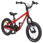 KVR14PD S1 RD Front Angle View Kidvelo Rookie 14 inch Balance Bike - Neon Red