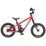 KVR14PD S1 RD Side View Kidvelo Rookie 14 inch Balance Bike - Neon Red