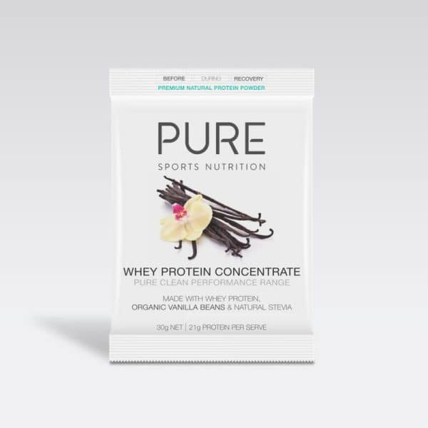PURE Whey Protein Vanilla Bean 30G Sachet Xchange Sports
