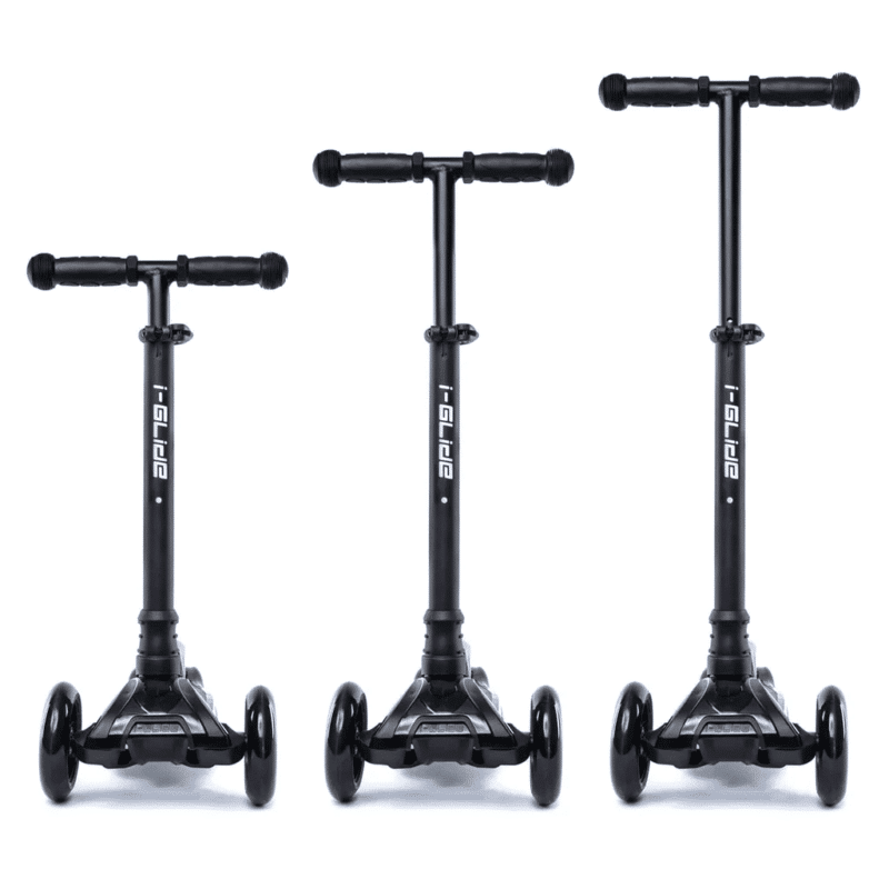 I-GLIDE 3 Wheel Kids Scooter Black