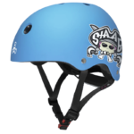 Triple 8 Lil 8 Certified Youth Staab Helmet Neon Blue Rubber