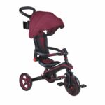 Globber explorer tricycle foldable 4-in-1 trike-Burgundy colour