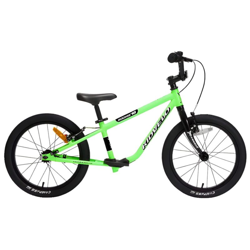 Kidvelo Rookie 18 Balance To Pedal Bike Green - Side View