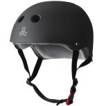 Triple-8-Dual-Certified-Sweatsaver-Bike-Skate-Helmet-Font Side-Black-Matte