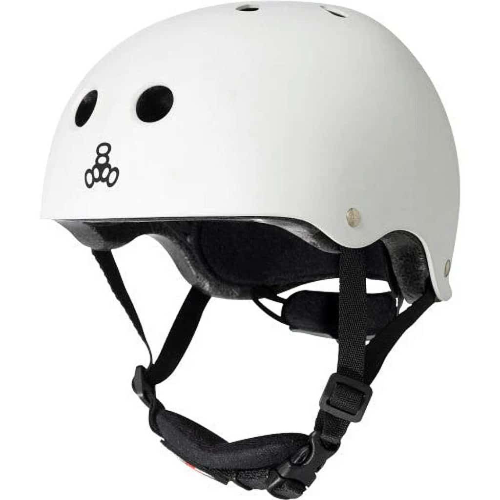 Triple-8-Lil-8-Kids-Helmet-White-Glossy-Best Toddlers Helmets in Australia