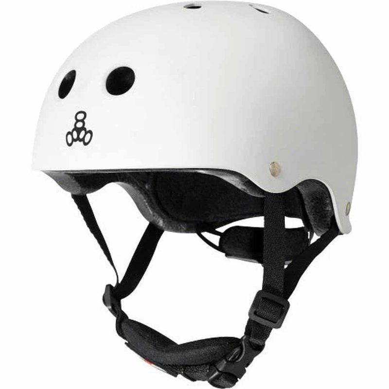 Triple-8-Lil-8-Kids-Helmet-White-Glossy-Best Toddlers Helmets In Australia
