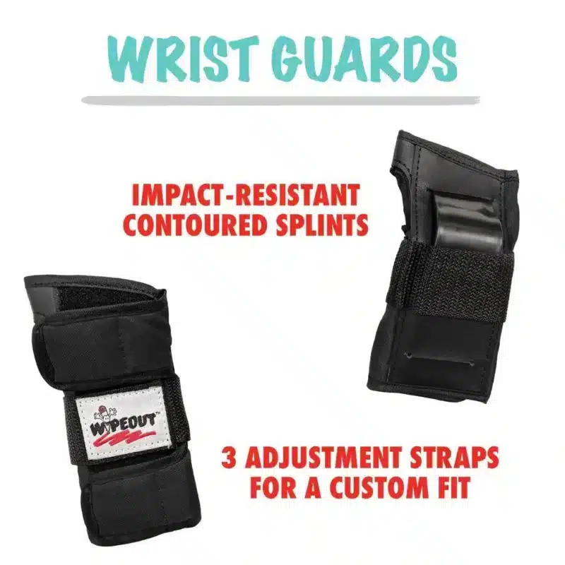 Triple-8-Wipeout-Kids-Protction-Pads-Black-Wrist-pads