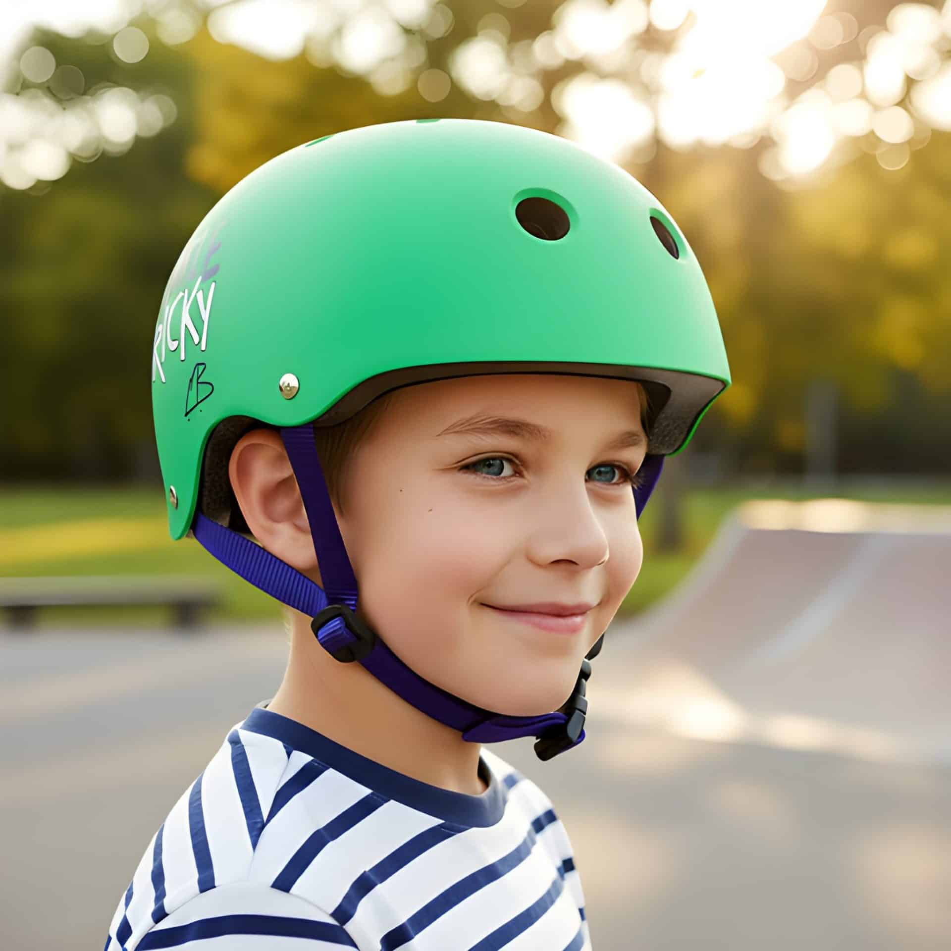 Triple 8-Little-Tricky-Kids-Helmet-Green-active-hero