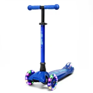 I-GLIDE 3 Wheel Kids Scooter with LED Light Up Wheels - Blue