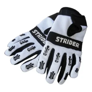 Strider Bike Gloves - Full Finger - White/Black - Youth