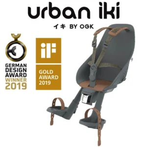 Urban Iki Front Mount Baby Bike Seat - Black/Brown