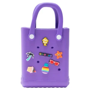 i-Glide Adventure Tote Bag with Charms & Hook - Purple