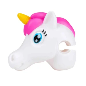 i-Glide 3 Wheel Kids Scooter Head - Unicorn Head – White