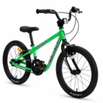 kidvelo-rookie-18-convertible-balance-bike-green-pedal-mode-right-facing-front-three-quarter-view-xchange-sports-australia